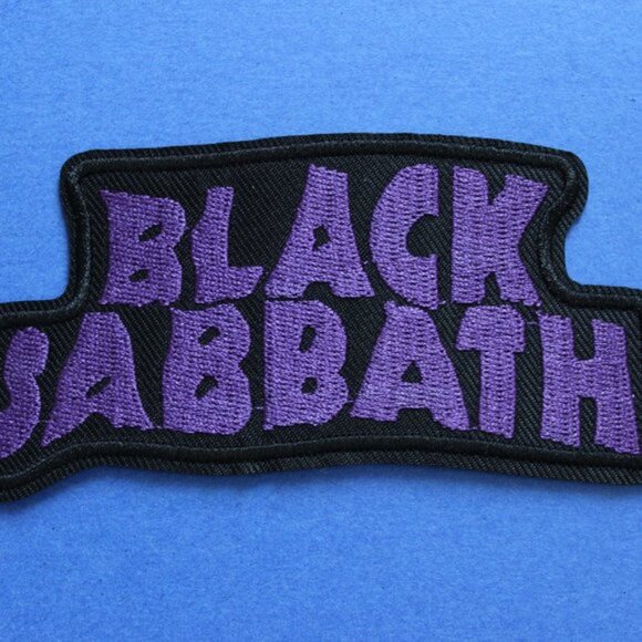 🕷️ Black Sabbath Iron-On Patch – Purple / Black (5” x 2.5”) - Picture 2 of 4